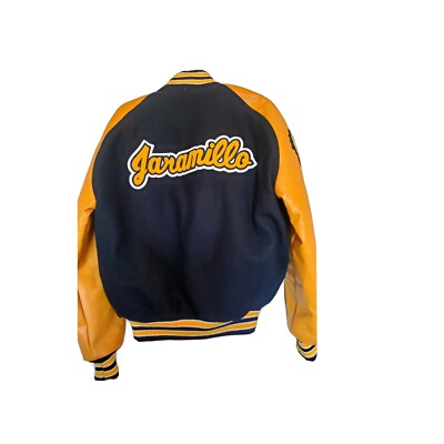 NEFF Men's Varsity Coat Wool/Leather Red, Blue Letterman's Jacket