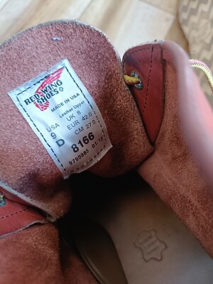 RED WING 8166 BOOTS SIZE 42 EU, 9 US, 8.5 UK | eBay