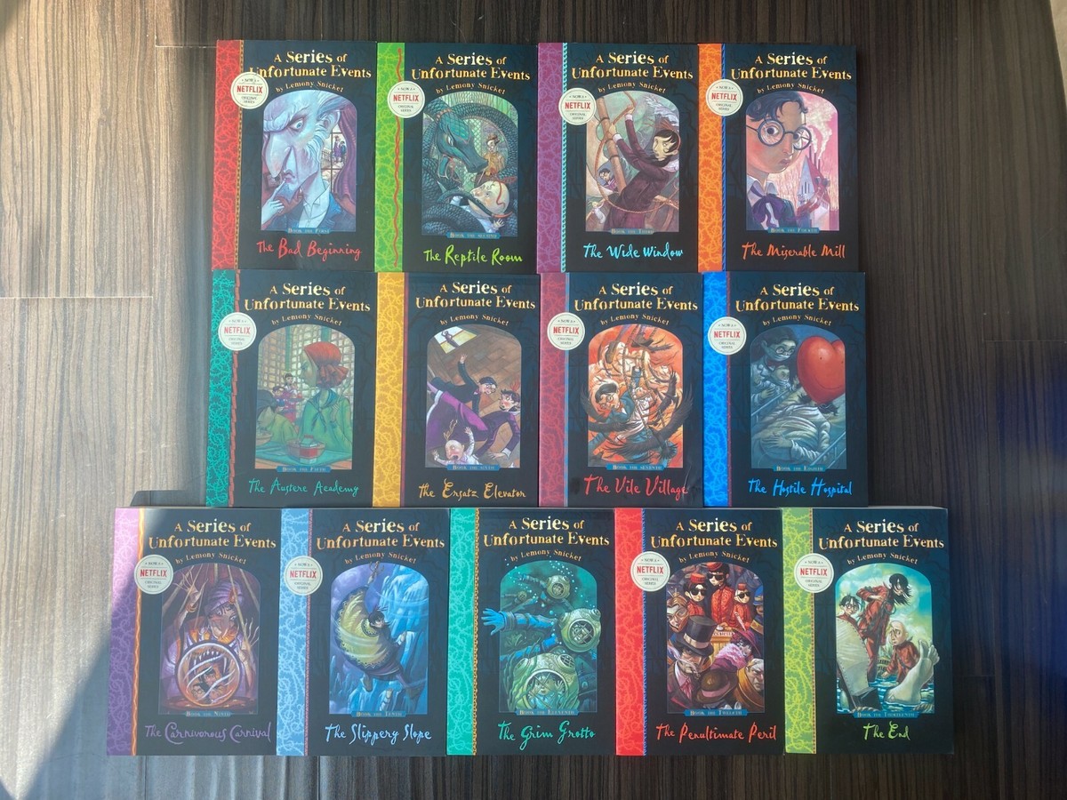 A Series of Unfortunate Events Complete Set 13 Paperback Books