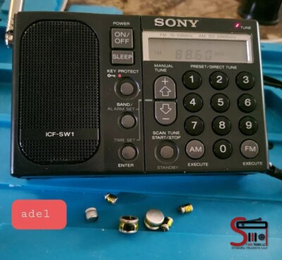 Sony ICF-SW1 shortwave Repair Kit Polymer Panasonic &Vishay Japan