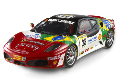 FERRARI F430 CHALLENGE #28 BRUNO SENNA BY HOT WHEELS ELITE 1:18
