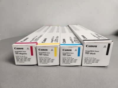 Canon T01 Toner Cartride set Yellow Magenta Cya Black, imagePRESS