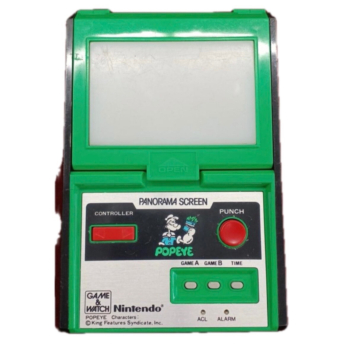 Nintendo Game & Watch Popeye Panorama Screen Model PG-92 1983 Junk