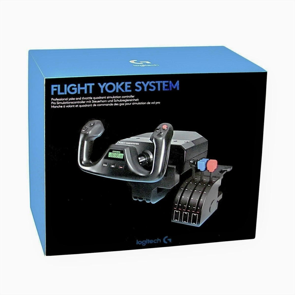 Logitech Flight Yoke System Professional Simulation Yoke and