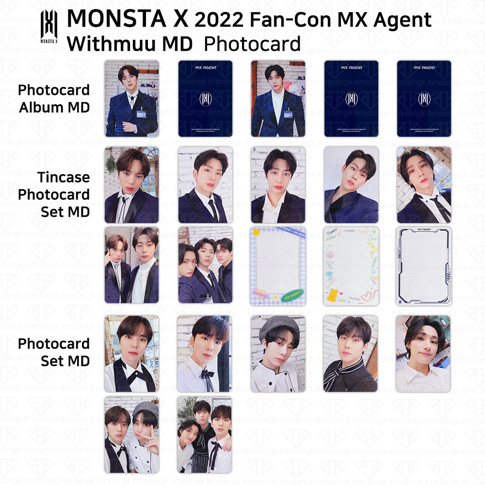 Monsta X 2022 Fan-Con MX Agent Official MD Withmuu Photocard KPOP