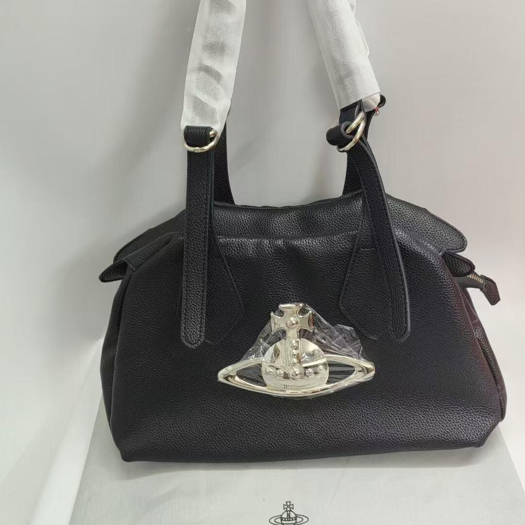 Vivienne Westwood Leather Tote Bag Black MINT | eBay