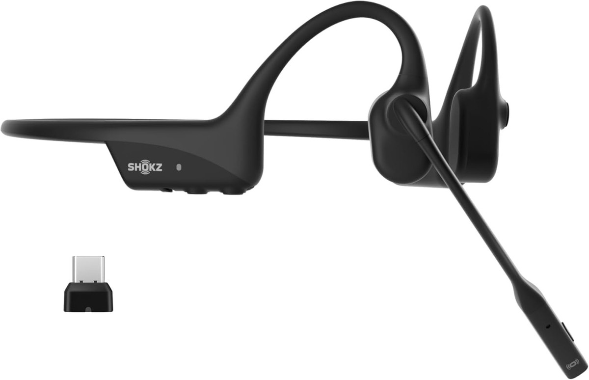 Shokz OpenComm2 UC 2025 Upgrade USB-C Bone Conduction Bluetooth