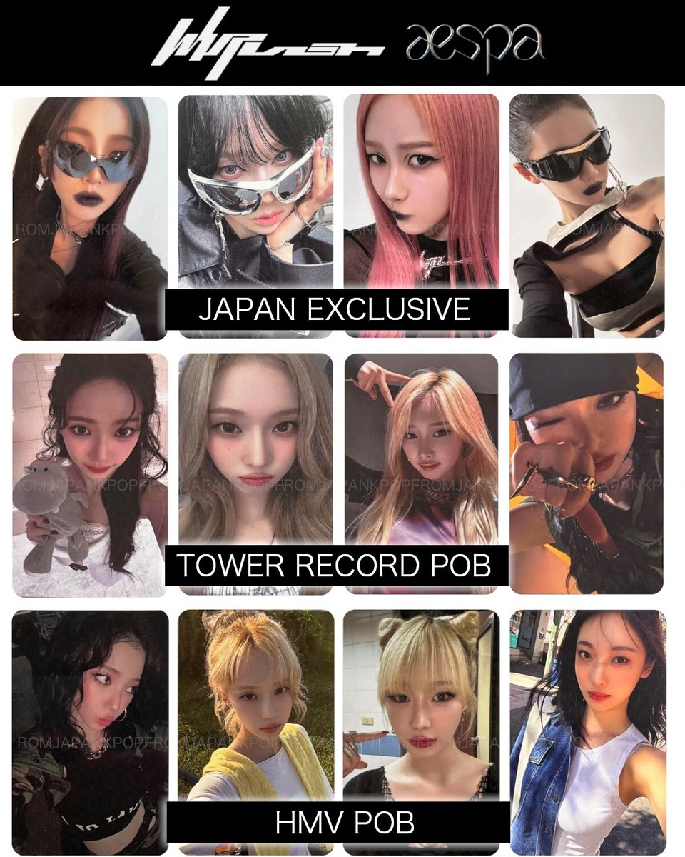 aespa Whiplash Japan Exclusive POB PHOTOCARD WARNER TOWER RECORD