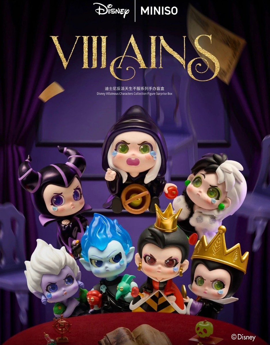 Miniso Disney Villains Series Confirmed Blind Box Figures Gift Toy