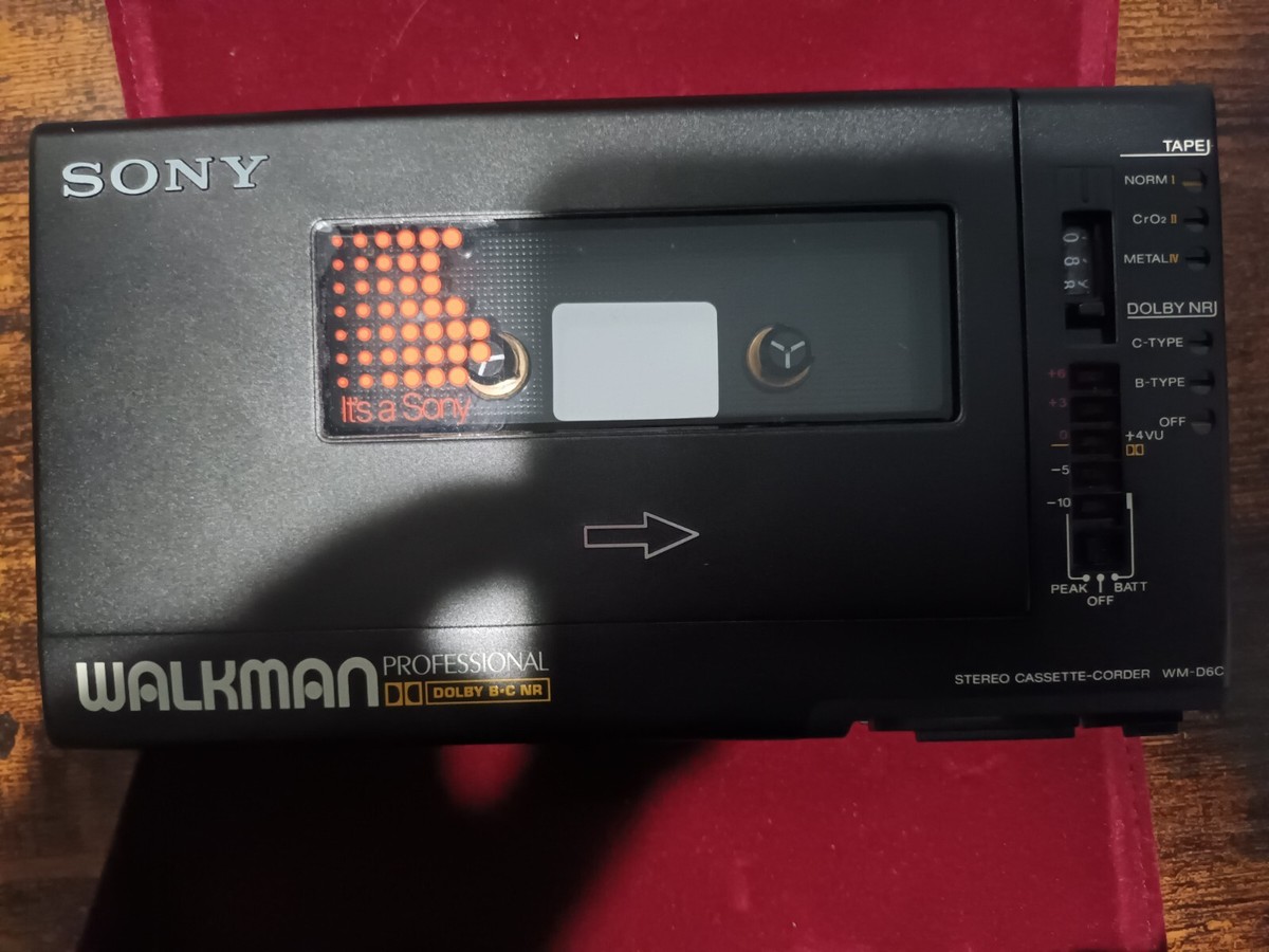 SONY Walkman WM-D6C Professional Cassette Player RARE - Near Mint