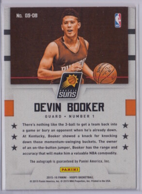 Devin Booker 2015-16 Panini NBA Hoops Great Significance RC SSP