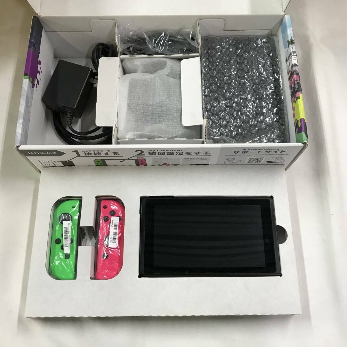 Nintendo Switch Console System Splatoon 2 Neon Pink/Neon Green
