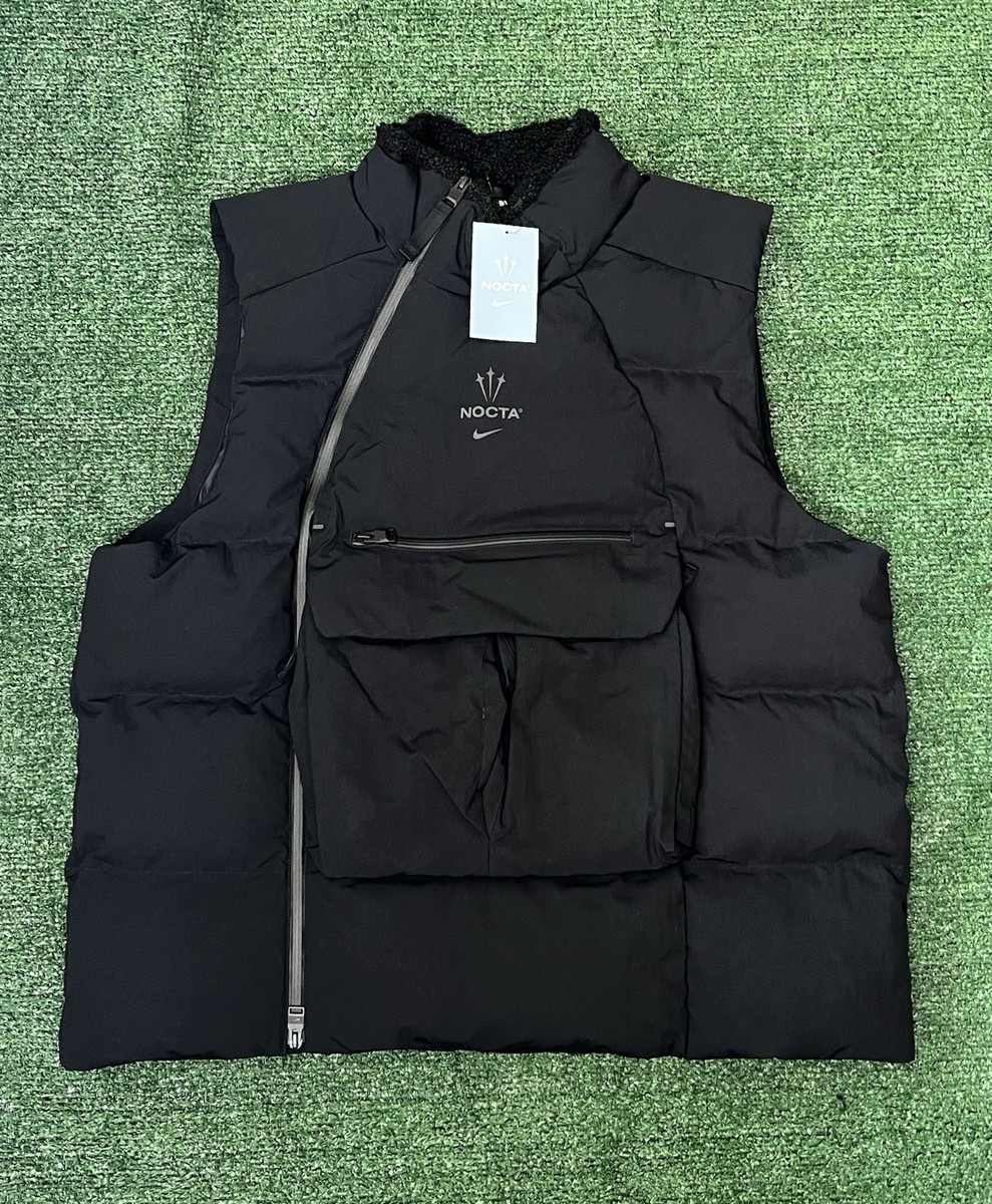 Nike x NOCTA Drake Black Puffer Tactical Vest Men Size XXL DZ5476