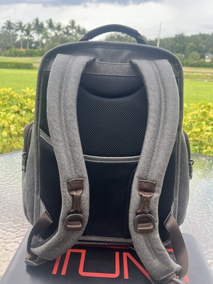 Tumi Alpha 2 T-Pass Brief Pack Backpack Earl Gray EUC Discontinued