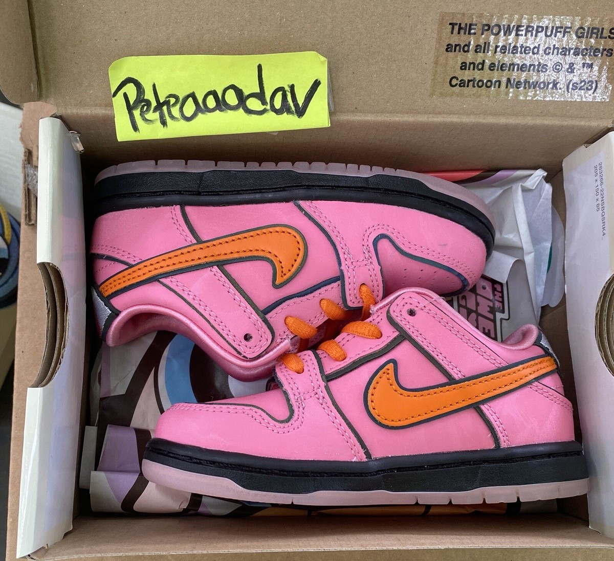 Nike SB Dunk Low Pro QS Powerpuff Girls Blossom TD(Toddler) Size