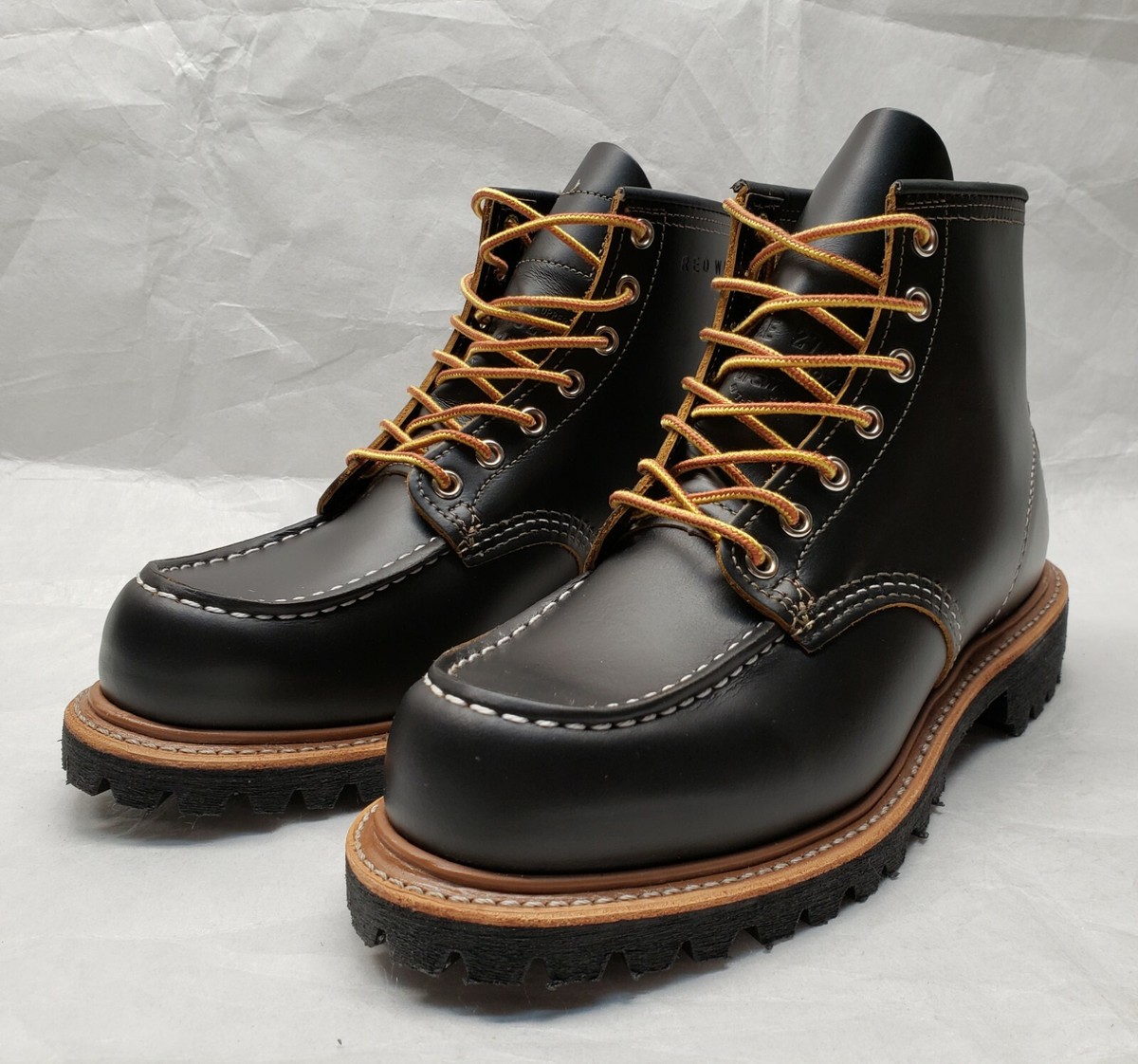Red Wing 9878 Black Klondike Irish Setter Moc Toe 875 Heritage
