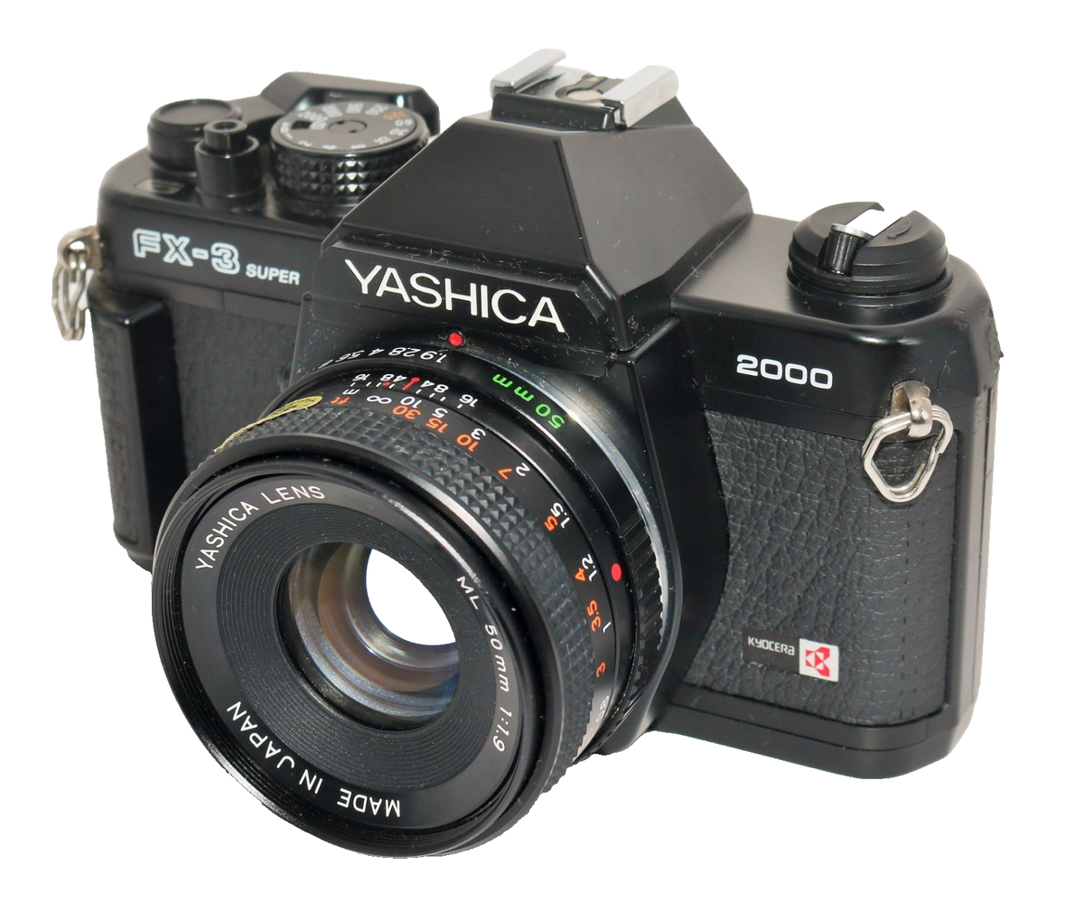 Yashica FX-3 Super 2000 35mm SLR Film Camera + 50mm f/1.9 Lens