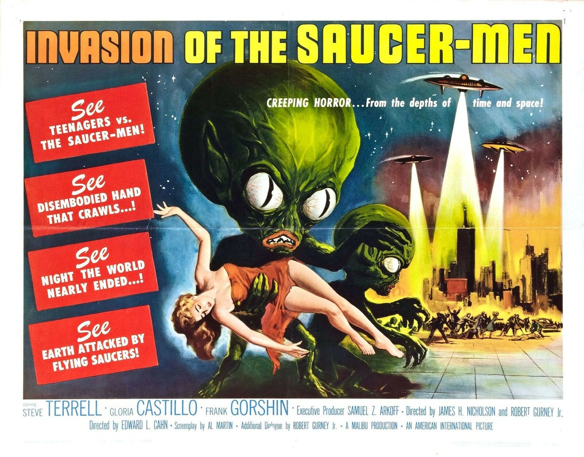 Invasion of the Saucer-men ( Rare 1957 DVD ) * Steve Terrell