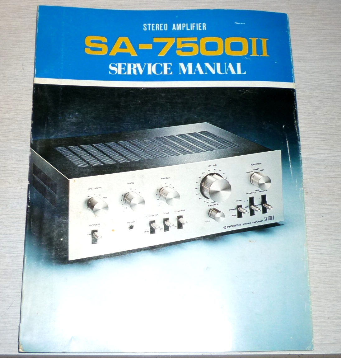 Vintage Pioneer Sa-7500 II Stereo Integrated Amplifier Working for