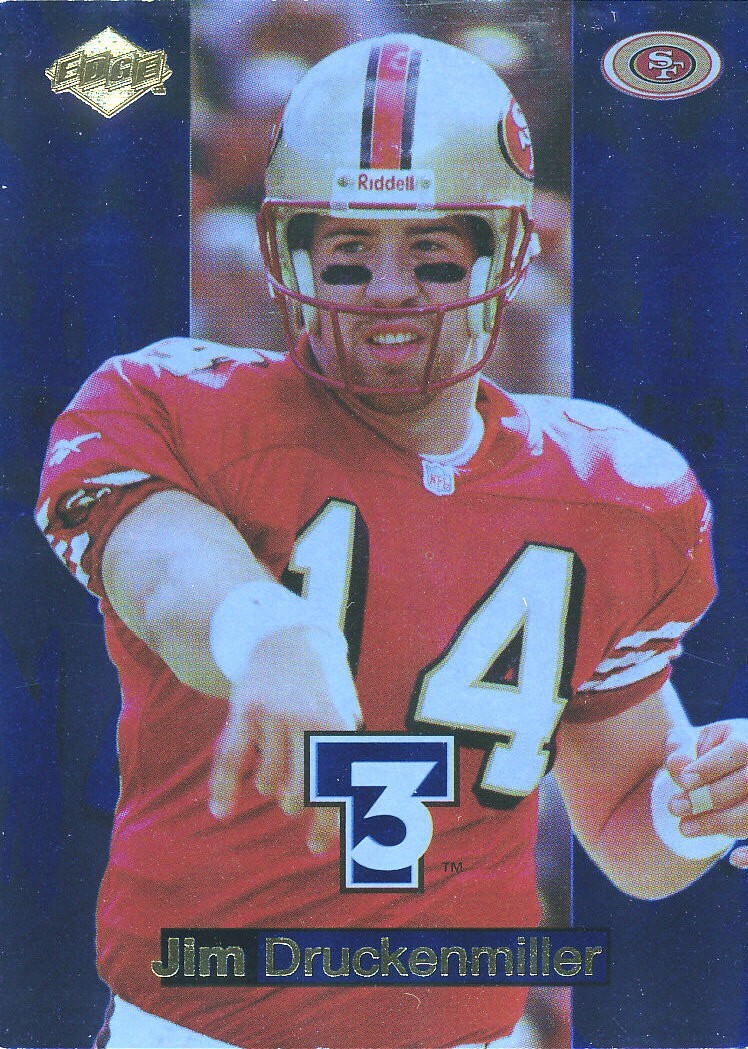 T3 TRIPLE-THREAT Jim Druckenmiller INSERT 49ERS Virginia Tech VT