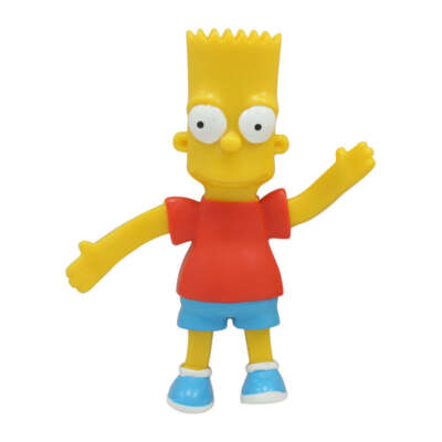 The Simpsons Bart Simpson Bendable Poseable Action Figure | eBay