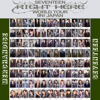SEVENTEEN RIGHT HERE JAPAN Photo card TOUR Official Merchandise MD