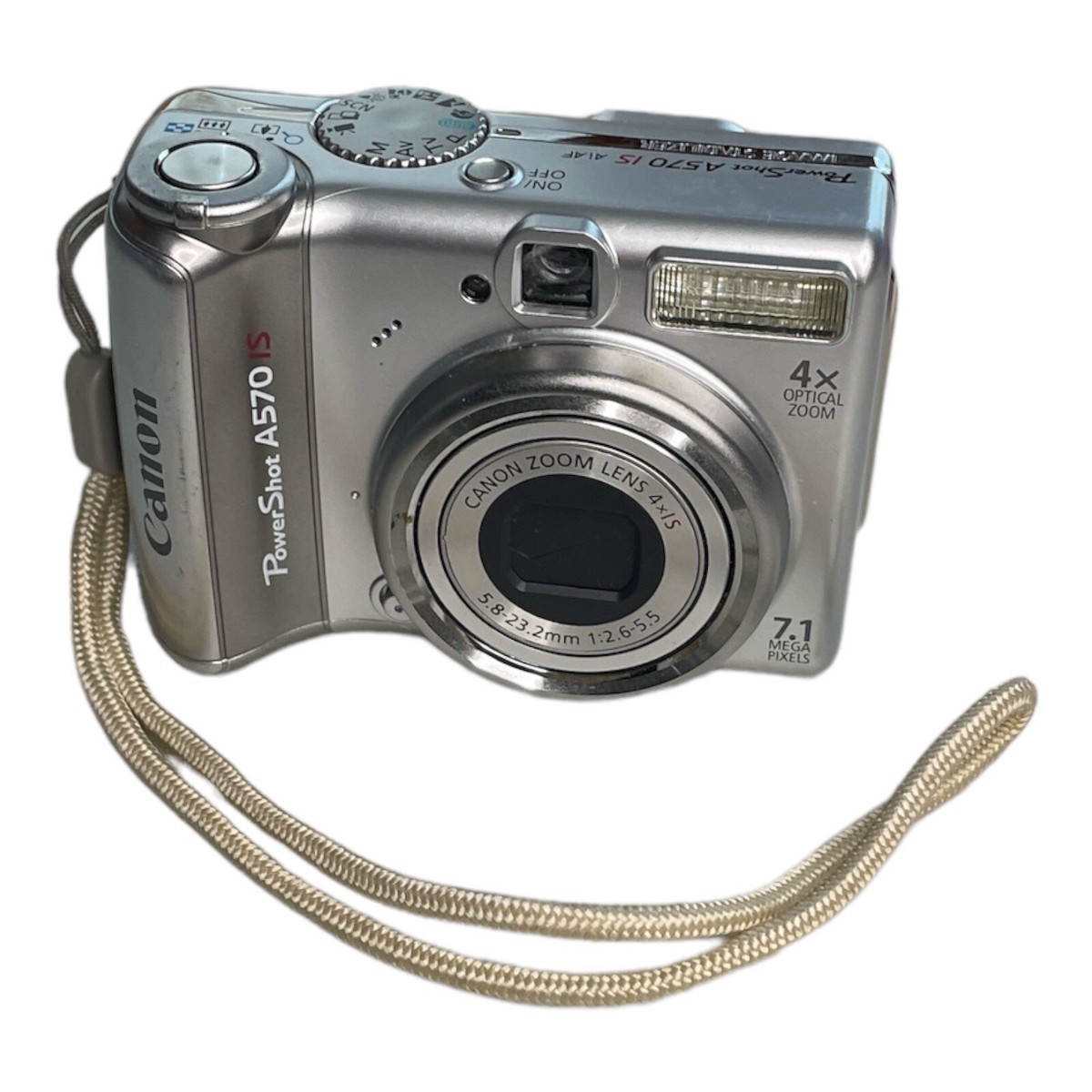 Canon Digital Camera PowerShot A570 IS PC1225 7.1 MP 4X Zoom