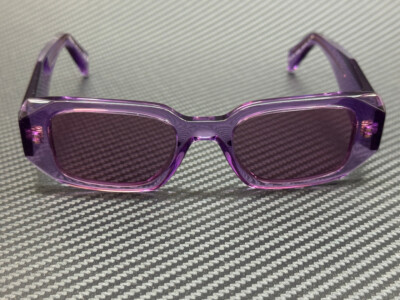 PRADA PR 17WS 13R07Q Transparent Amethyst Violet Women's 49 mm