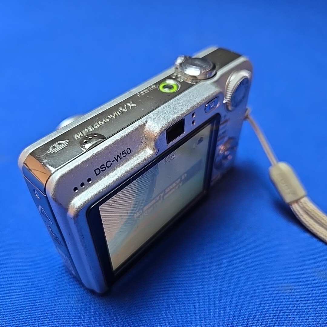 Sony Cyber-shot DSC-W50 6.0MP Digital Camera Digicam Silver Tested