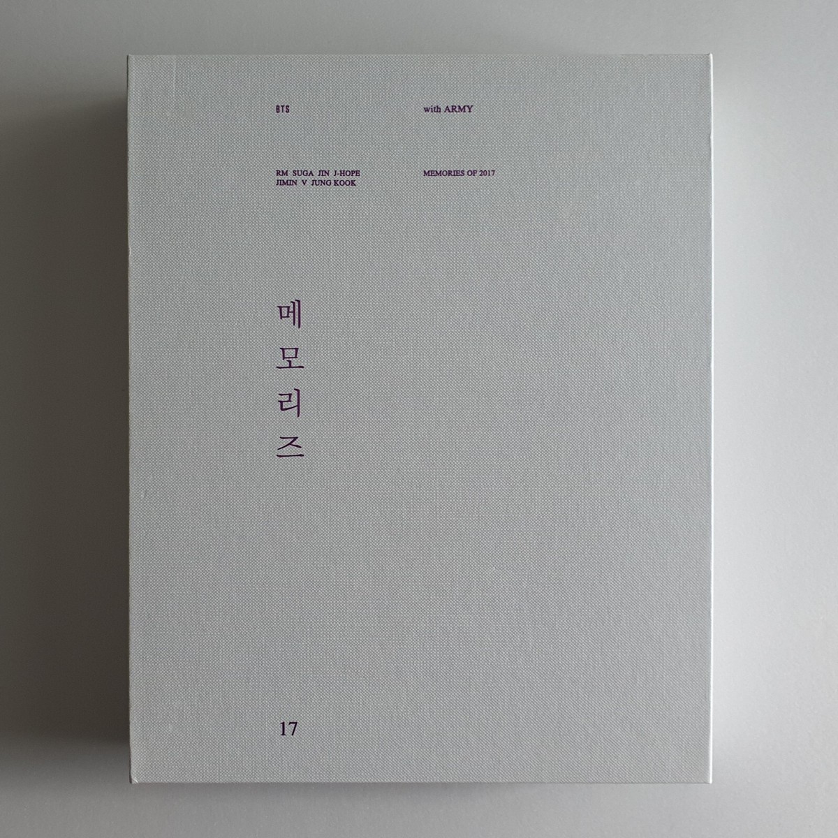 BTS Official Memories Of 2017 DVD Full Package Suga Photocard 3-7