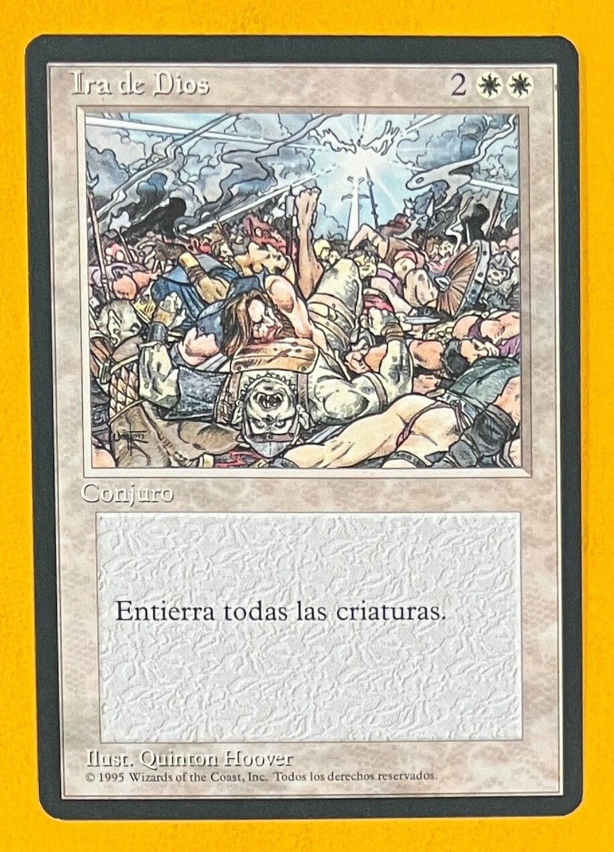 MTG WRATH OF GOD (Spanish) 4th Edition FBB (OldManMTG 008-897) | eBay