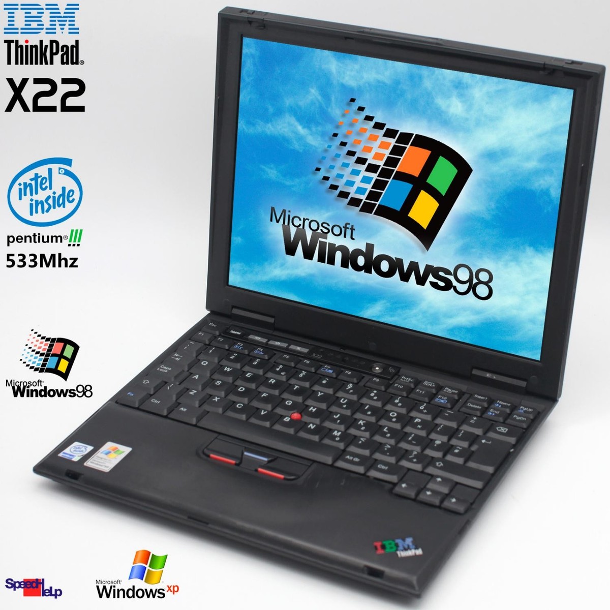 Netbook Notebook IBM ThinkPad X22 Intel Pentium 3 533MHZ Laptop