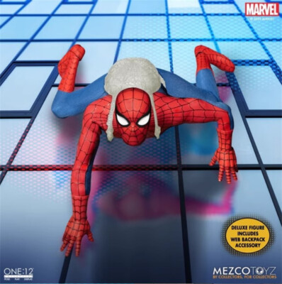 MEZCO ONE:12 AMAZING SPIDER-MAN DELUXE EDITION 6” FIGURE IN STOCK