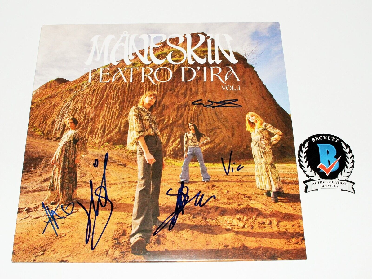 MANESKIN BAND SIGNED 'TEATRO D'IRA VOL 1' ALBUM VINYL RECORD x4