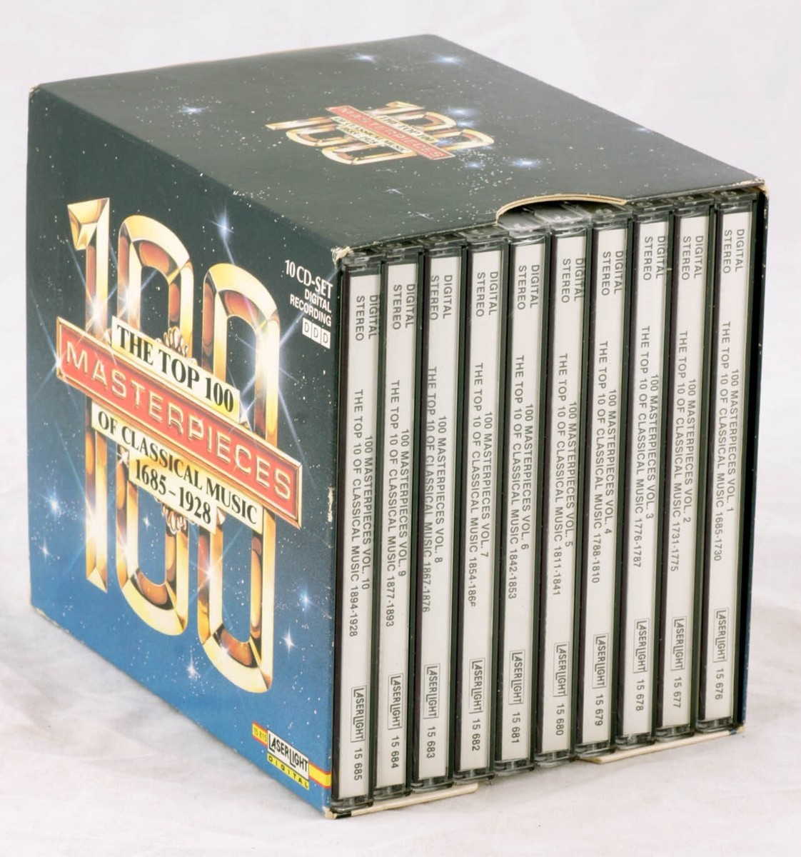 Top 100 Masterpieces of Classical Music 10 CD Box Set Laserlight