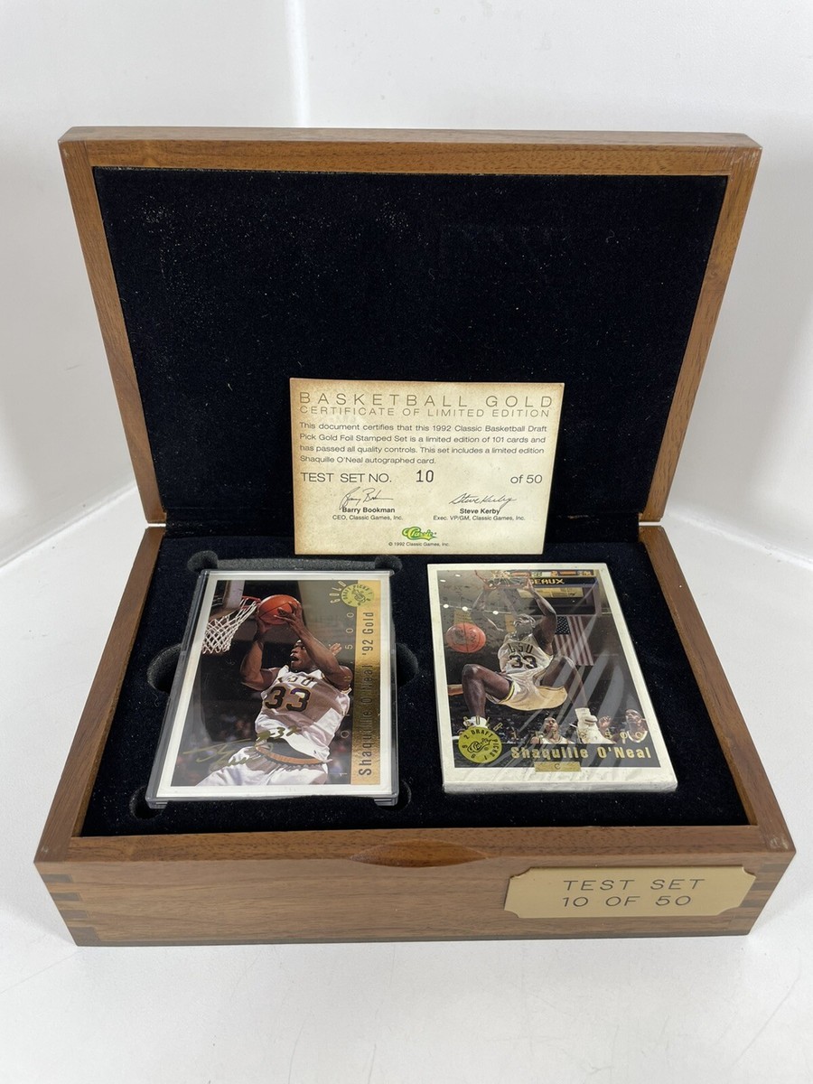 1992 Classic Draft Picks Gold Shaquille O'Neal Rookie Autograph