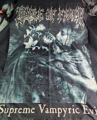 Cradle Of Filth Supreme Vampyric Evil Cloth Poster Vintage 1996 42