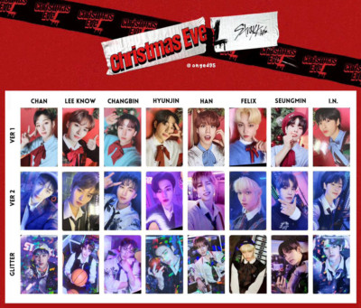 Stray Kids Christmas Evel Photocards (Chan Lee Know Changbin