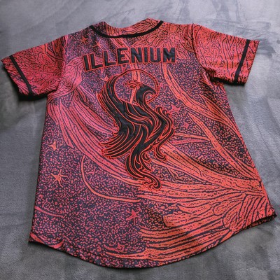 Illenium Official Tour Baseball Jersey Festival DJ In Red Size
