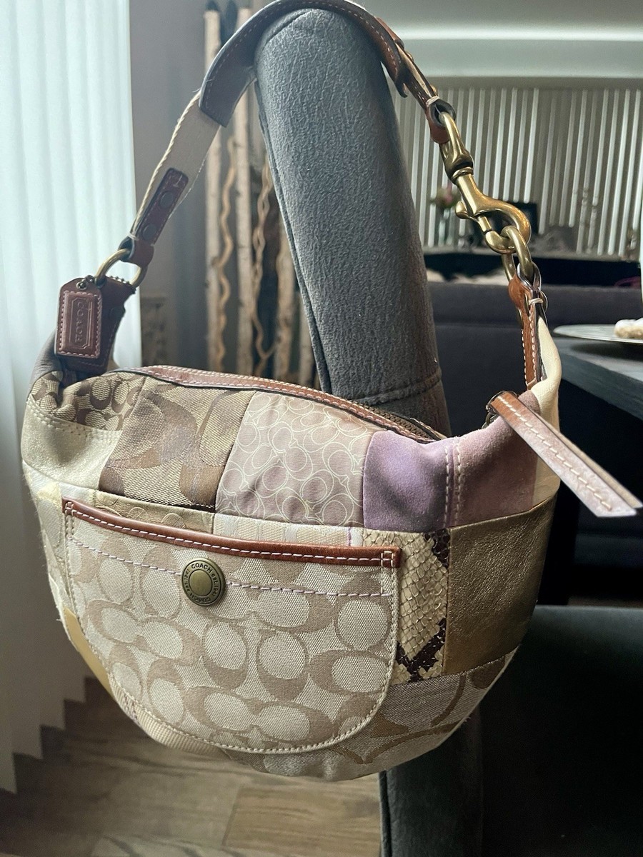 Vintage. Coach Patchwork Hobo Shoulder Bag | eBay