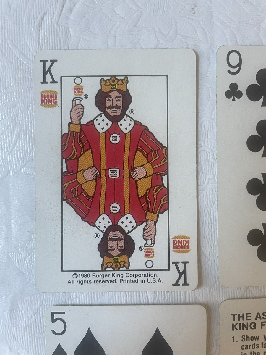 Burger King Flip Card Trick 1980 Rare | eBay