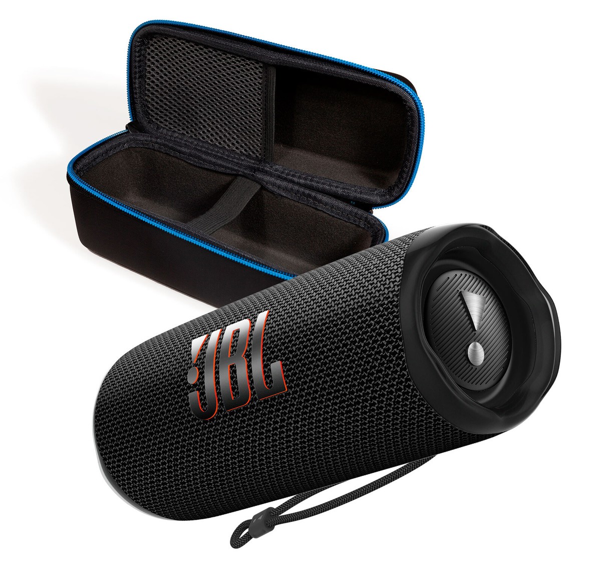 JBL Flip 6 Black Portable Bluetooth Speaker and Divvi Case Kit | eBay