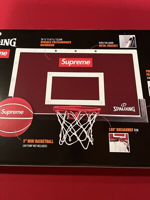 SUPREME®/SPALDING® MINI BASKETBALL HOOP SAME DAY SHIP! | eBay