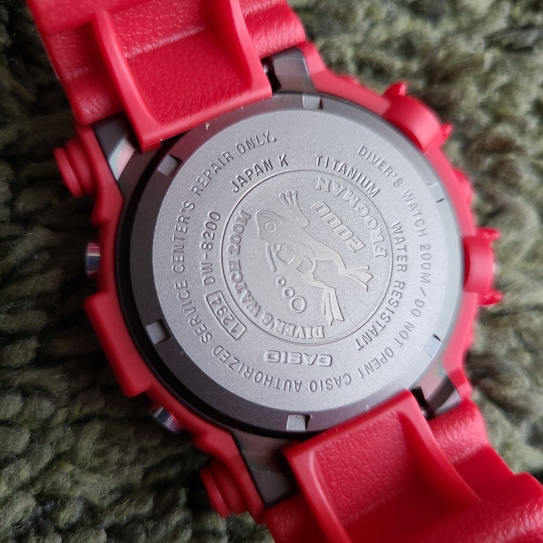 Casio G Shock DW 8200F 4JR Frogman Red 2000 Limited Dive Watch