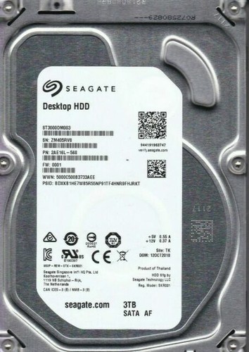 Seagate BarraCuda 3 TB Internal 3.5