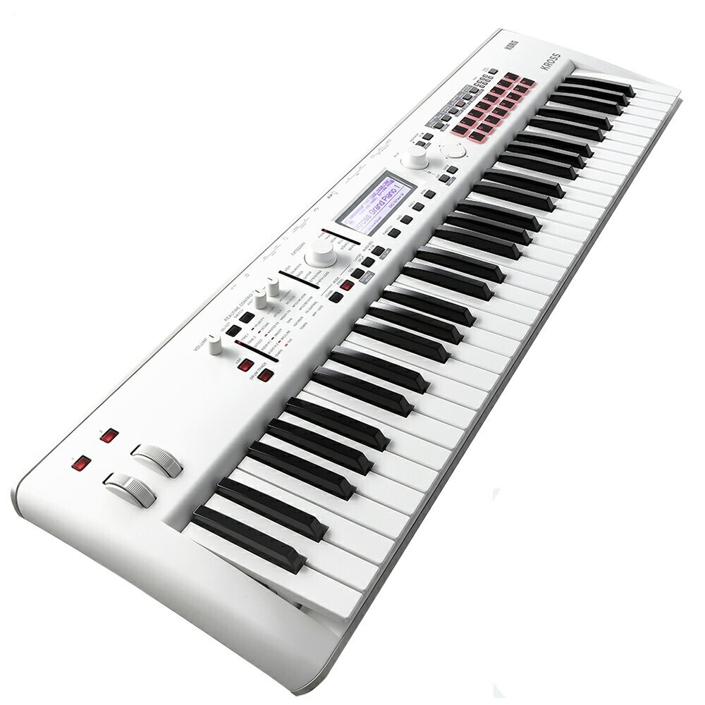 KORG KROSS2-61-SC White limited Color Keyboard Synthesizer 61-Key