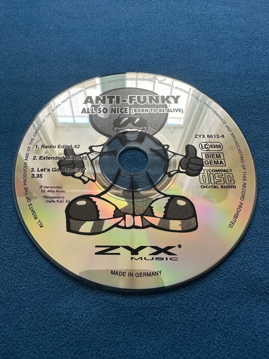 ANTI FUNKY All So Nice (Born To Be Alive) 1997 CD Maxi-Single