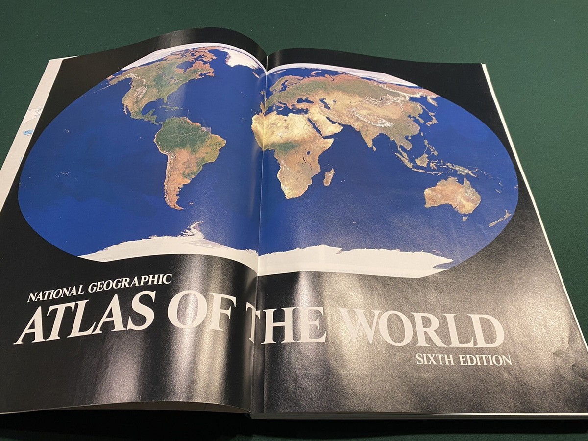 National Geographic ATLAS OF THE WORLD 6th Edition Blue Color