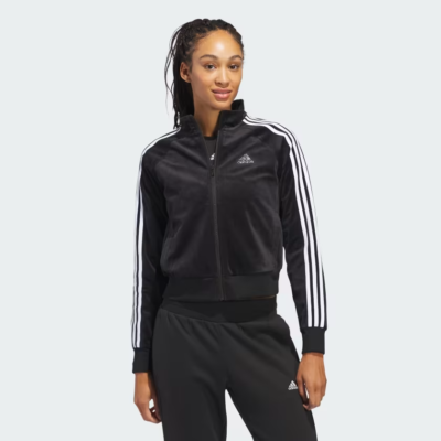 adidas Originals Women's Y2K Glam Plush Velour Track suit (Jacket