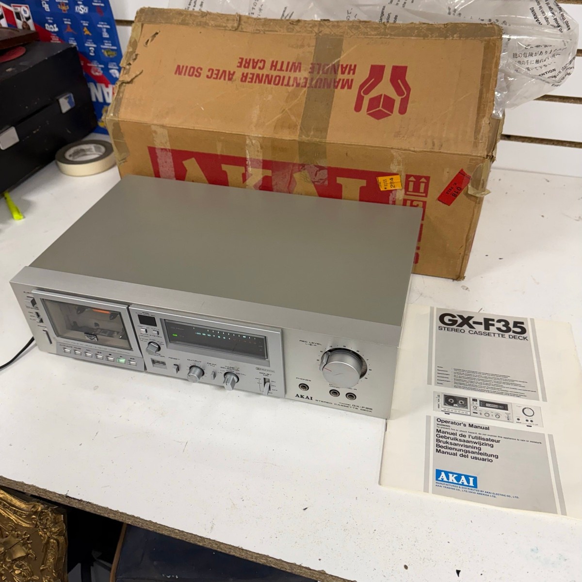 VTG AKAI GX-F35 Glass Head High Quality Cassette Tape Deck